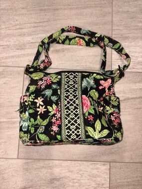 Retired Vera Bradley Botanica Quilted Sherry Crossbody Bag